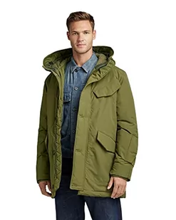 G-STAR RAW Męska kurtka parka Vodan pdd HDD, zielona, Shadow Olive A281-B230), S, Zielony (cień oliwki A281-B230), S - Kurtki męskie - miniaturka - grafika 1