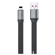 Kable USB - Wk Design King Kong 2nd Gen series płaski kabel USB - Lightning do szybkiego ładowania / transmisji danych 6A 1 czarny (WDC-156) WDC-156 - miniaturka - grafika 1
