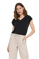 Koszulki i topy damskie - ONLY Onlfree S/S Modal V-NEC Box JRS Noos Top damski, czarny, XS - miniaturka - grafika 1