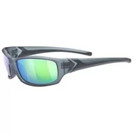 Okulary sportowe - uvex uvex sportstyle 211, okulary sportowe unisex-dorosły, smoke mat/green, one size 5116 - miniaturka - grafika 1