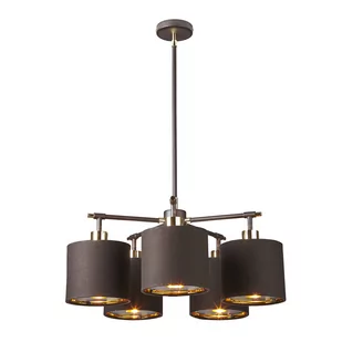 Elstead Lighting Żyrandol LAMPA wisząca BALANCE5 BRPB metalowa OPRAWA zwis polerowany mosiądz brązowy - Lampy sufitowe - miniaturka - grafika 1