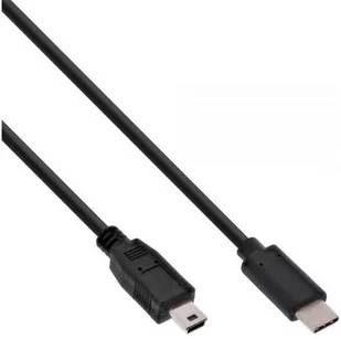 InLine Kabel USB USB C Mini USB M/M Czarny 5m 35755 - Kable USB - miniaturka - grafika 1