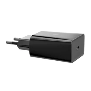 Baseus szybka ładowarka sieciowa USB Typ C Power Delivery 18 W 3 A + kabel USB Typ C - Lightning 2,4 A 1 m czarny (TZCCFS-X01) - Ładowarki do telefonów - miniaturka - grafika 3