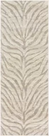 Dywany - Abstrakcyjny Dywanik Zebra, jasnoszary i beżowy - 80x220cm - miniaturka - grafika 1