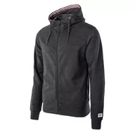 Bluzy męskie - Hi-Tec, SABARIN, Bluza męska, Black Melange, M - miniaturka - grafika 1