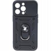 Etui i futerały do telefonów - Bizon Etui Case CamShield Ring iPhone 13 Pro czarne BCCSRIP13PBK - miniaturka - grafika 1