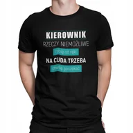 Koszulki męskie - KOSZULKA DLA KIEROWNIKA PREZENT - miniaturka - grafika 1