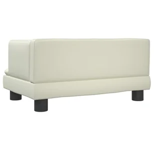 Sofa dla dzieci, kremowa, 60x40x30 cm, sztuczna skóra Lumarko! - Sofy i kanapy - miniaturka - grafika 6