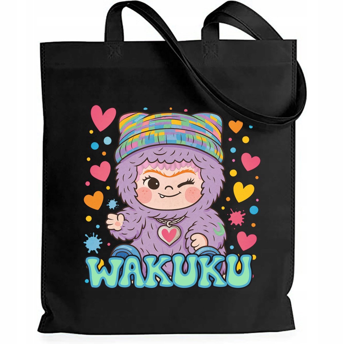 Torba Czarna EKO Shopper SING ROCK Na Zakupy Na Prezent Święta Wzory