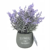 Sztuczne kwiaty - SZTUCZNA LAWENDA W DONICZCE DEKORACYJNEJ - miniaturka - grafika 1