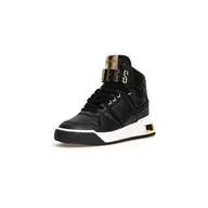 Półbuty damskie - Damskie Sneakersy GUESS CORTEN FL5CTNELE12-BLKPL – Czarny - miniaturka - grafika 1