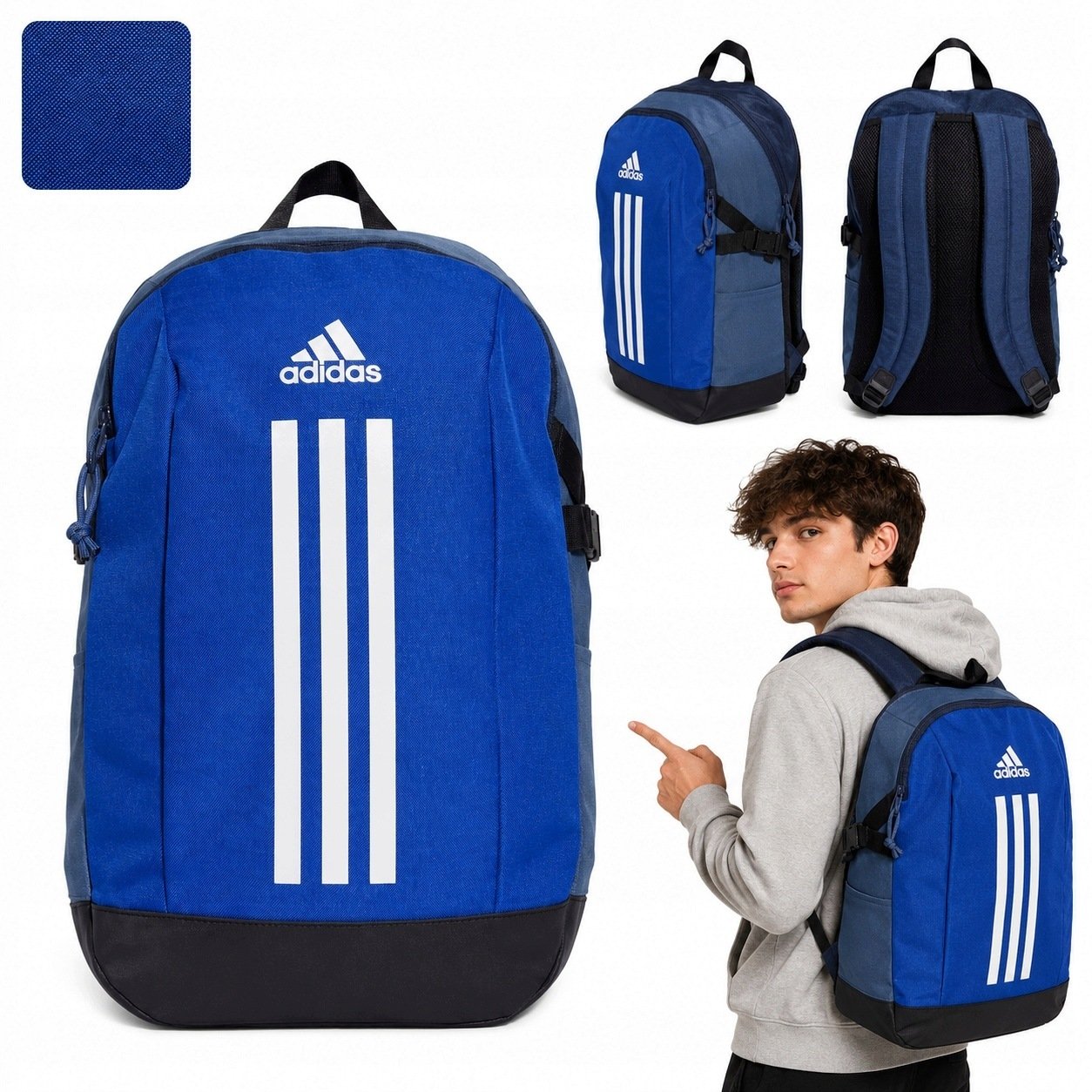 Plecak Szkolny Młodzieżowy Tornister 26L Dla Chłopca Dziewczynki Adidas