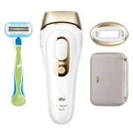 Depilatory i golarki damskie - Depilator Braun Silk-expert Pro 5 PL5052 Ipl biało-złoty - miniaturka - grafika 1