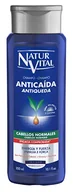 Szampony do włosów - NaturVital Naturalny i żywy szampon przeciwko wypadaniu włosów, normalne włosy, niebieski, świeży, 300 ml - miniaturka - grafika 1
