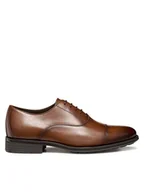 Półbuty męskie - Geox Półbuty U Walk Pleasure F U55H8A 00043 C6610 Brązowy - miniaturka - grafika 1