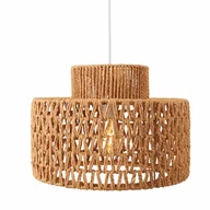 Lampy sufitowe - Lampa wisząca Raffle P0587 Maxlight boho pleciona do salonu eko biała - miniaturka - grafika 1