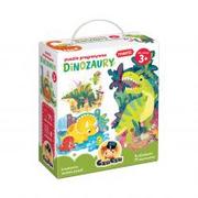 Pozostałe książki - Bright Junior Media Justyna Han Puzzle progresywne Dinozaury 3+ - miniaturka - grafika 1