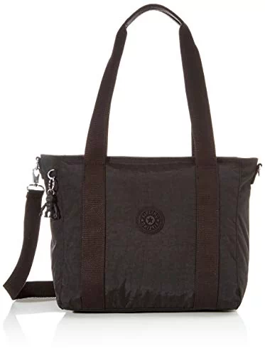 Kipling Asseni S Tote damskie, Czarny Black Noir, 40x28x14 cm (B x H x T)