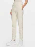 Spodnie sportowe damskie - Guess Spodnie dresowe Stacie V4BB00 KC5O0 Écru Regular Fit - miniaturka - grafika 1