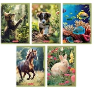 Zeszyty szkolne - Herlitz Zeszyt A516k gładki Animals (20szt) - miniaturka - grafika 1