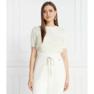 Bluzki damskie - TWINSET Bluzka | Regular Fit | z dodatkiem wełny - miniaturka - grafika 1