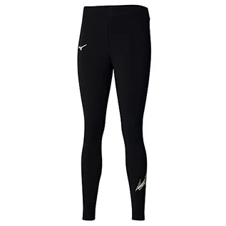 Legginsy - Mizuno Damskie legginsy lekkoatletyczne, czarne, S, Czarny, S - grafika 1