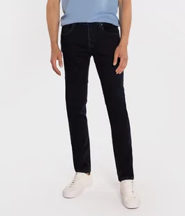 Jeansy męskie slim NORRIS 1386 BLUE BLACK-31\32 - Spodnie męskie - miniaturka - grafika 1