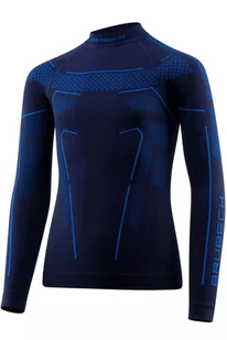 Bluza termoaktywna dziecięca Junior Brubeck Thermo LS1612J granatowy/niebieski - Odzież sportowa dziecięca - miniaturka - grafika 1