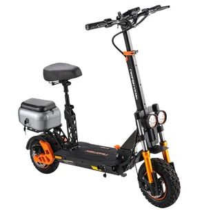 TWOFISH V5 MAX Electric Scooter with Seat, 800W Motor, 48V 18Ah Battery, Front 11 inch & Rear 10 inch Tires, 45km/h Max Speed - Hulajnogi elektryczne TWOFISH V5 MAX Electric Scooter with Seat, 800W Motor, 48V 18Ah Battery, Front 11 inch & Rear 10 inch Tires, 45km/h Max Speed - Hulajnogi elektryczne - miniaturka - grafika 1