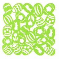 Obrusy i serwetki - Podkładka na stół filcowa 30 x 30 cm zielona/żółta - miniaturka - grafika 1