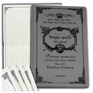 Notesy i bloczki - Szary notes planer notatnik w linię 160 kartek zdobiona okładka - miniaturka - grafika 1