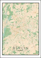 Plakaty - Galeria Plakatu, Plakat, Berlin Mapa Kolorowa, 61x91,5 cm - miniaturka - grafika 1