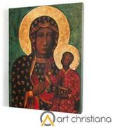 Ikony i obrazy sakralne - Matka Boska Częstochowska, obraz religijny na płótnie - miniaturka - grafika 1