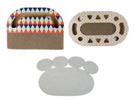 Drapaki dla kotów - zoofari® Mata do drapania / Tekturowy drapak z zabawką - miniaturka - grafika 1