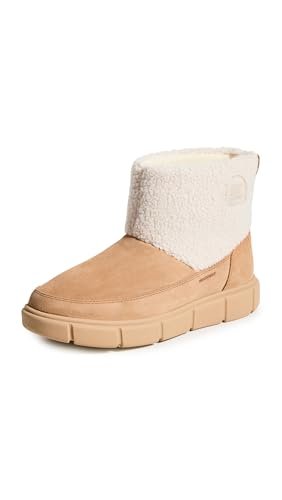 Sorel Explorer III WP Wygodne wsuwane buty, Pewny komfort, Miejski szyk, Ciepłe jak kapcie, Wodoodporny zamsz, Sztuczna skóra kożuchowa, Gumowe podeszwy - Damskie