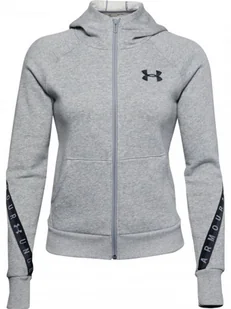 Damska bluza treningowa UNDER ARMOUR Fleece Taped WM FZ Hoodie - Bluzy sportowe damskie - miniaturka - grafika 1