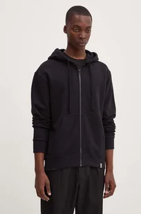 G-Star Raw bluza bawełniana męska kolor czarny z kapturem gładka D25528-D395 - Bluzy męskie - miniaturka - grafika 1