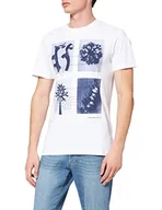 Koszulki męskie - G-STAR RAW Koszulka męska Rijks Graphic Round Neck, biały (White 110), XXL - miniaturka - grafika 1