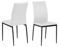 Krzesła - D2.Design Krzesło Demina white PU 212180 - miniaturka - grafika 1