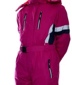 Kombinezony dla dzieci - Kombinezon Zimowy Narciarski Ocieplany Dla Dziewczynki Dziewczęcy 110 - miniaturka - grafika 1