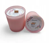Świece - 2x Świeca Sojowa ręcznie robiona Handmade rózowy mat 230 ml Lawenda - miniaturka - grafika 1