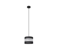 Lampy sufitowe - Żyrandol na lince HELEN 1xE27/60W/230V śr. 20 cm czarny/srebrny - miniaturka - grafika 1