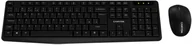 Zestawy myszka + klawiatura - CANYON Zestaw klawiatura i mysz SET-W01 Bezprzewodowy Czarny - miniaturka - grafika 1