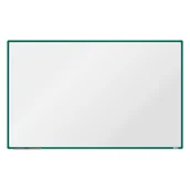 Tablice i flipcharty - boardOK Biała magnetyczna tablica boardOK, 200 x 120 cm, zielona rama VOK200120-1400 - miniaturka - grafika 1
