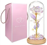 Dekoracje domu - Wieczna Róża W Szkle Prezent Świecąca Led [85K] - miniaturka - grafika 1