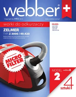 Zelmer Worki WEBBER MICRO 3000 - Akcesoria i części AGD - miniaturka - grafika 2