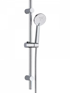LAVEO NLL 01A0 LESTE Zestaw natryskowy na drążku Długość drążka: 700 mm Wymiar słuchawki: ? 100 mm Długość węża: 1500 mm Wykończenie: chrom - Zestawy prysznicowe - miniaturka - grafika 1