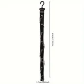 Inne - Stalowy Wieszak na Kapelusze z 8 Klipsami – Pomieści 16 Czapki Baseballowe – Nieelektryczny Organizer do Przechowywania Kapeluszy do Domu i Szafy - miniaturka - grafika 1