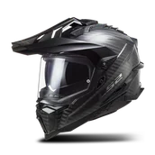 Kaski motocyklowe - Kask Adventure LS2 MX701 C EXPLORER Połysk Błyszczący karbonXXL - miniaturka - grafika 1