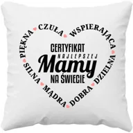 Poduszki do karmienia - Certyfikat najlepszej mamy na świecie v2 - poduszka na prezent - miniaturka - grafika 1